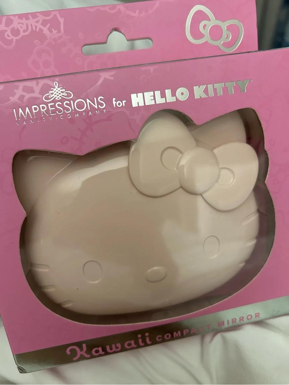 Hello Kitty Kawaii Compact travel mirror by Impressions Vanity Company NWT new